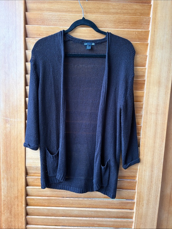 H&M Sweaters - H&M Black Open-Front Knit Cardigan with Pockets
